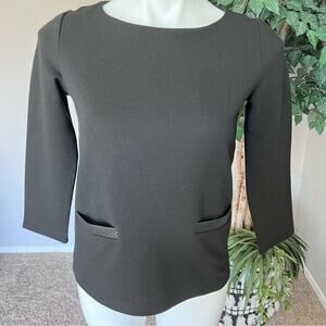 Club Monaco black blouse